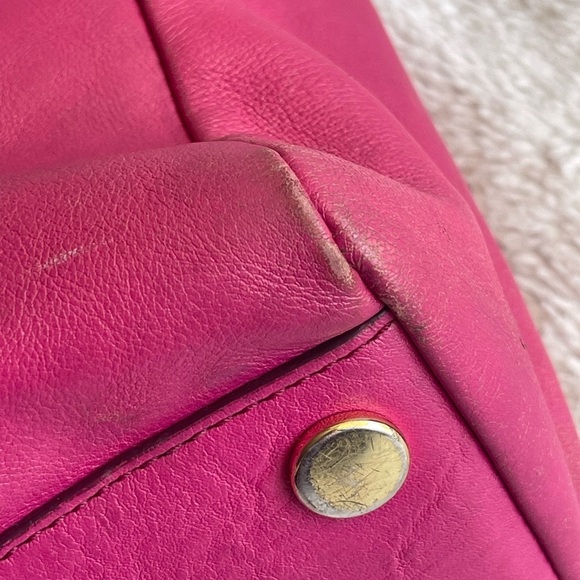 FOSSIL Magenta Leather SYDNEY Tote Bag Purse - Picture 9 of 16